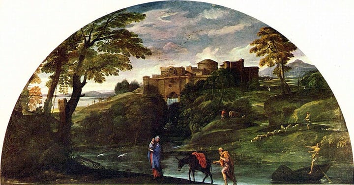 Landscape with the Flight into Egypt (Carracci) by Annibale Carracci
