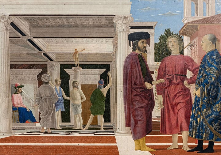 Flagellation of Christ (Piero della Francesca) by Piero della Francesca