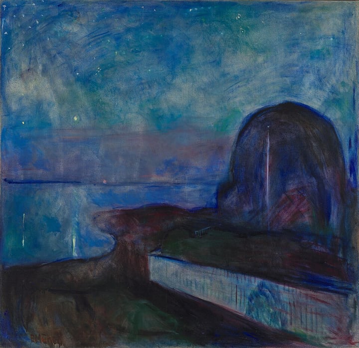 Starry Night (Munch) by Edvard Munch