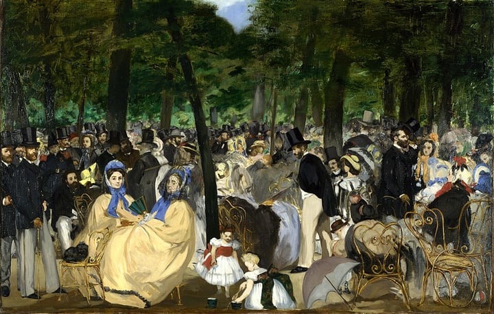 Music in the Tuileries by Édouard Manet