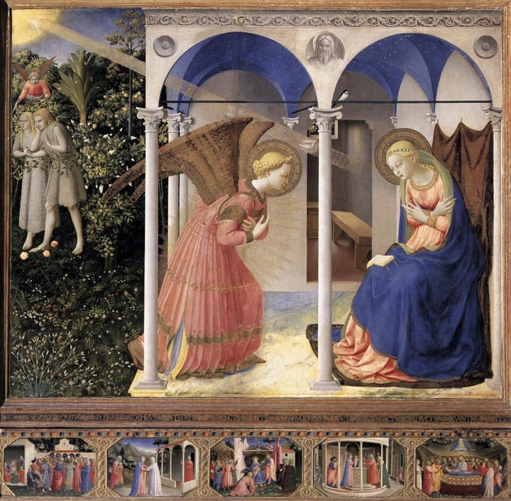 Annunciation (Fra Angelico, Madrid) by Fra Angelico