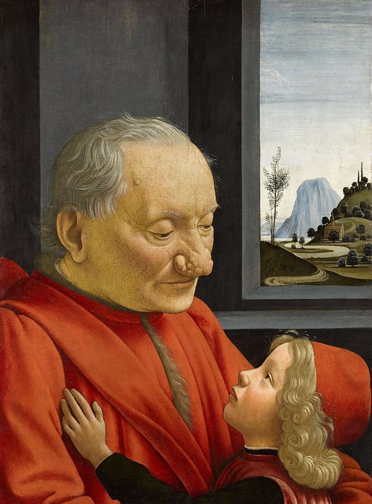 An Old Man and his Grandson by Domenico Ghirlandaio
