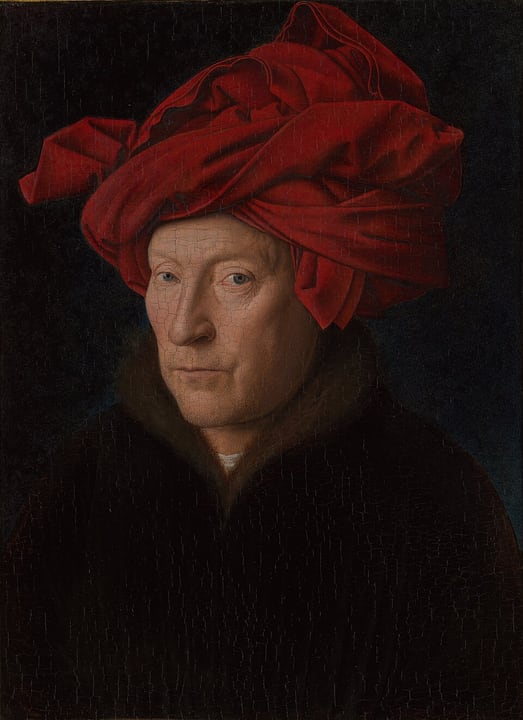 Portrait of a Man (Self Portrait?) by Jan van Eyck