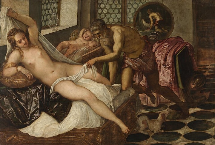 Mars and Venus Surprised by Vulcan by Jacopo Tintoretto