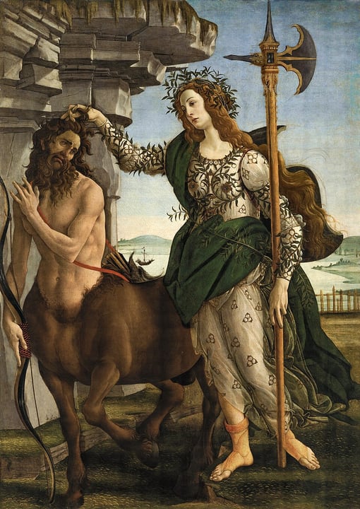 Pallas and the Centaur by Sandro Botticelli