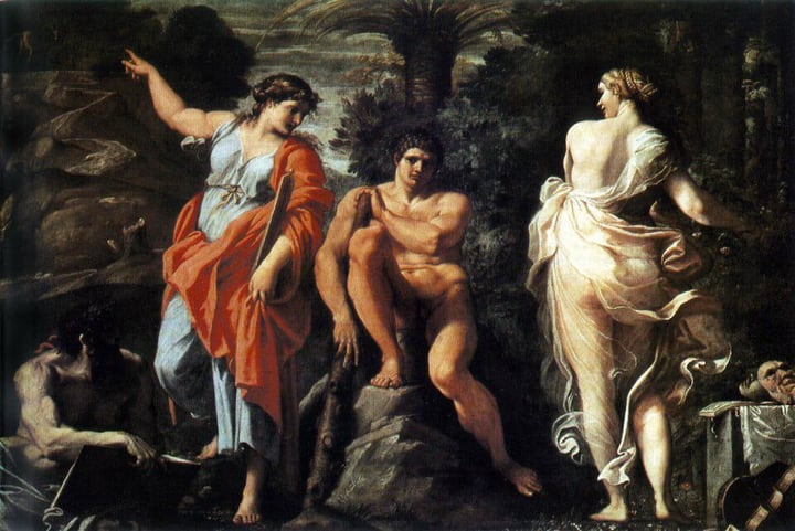 The Choice of Hercules (Carracci) by Annibale Carracci