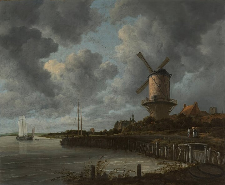 Windmill at Wijk bij Duurstede by Jacob van Ruisdael