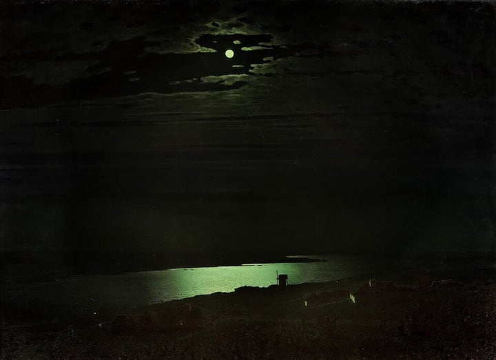 Moonlit Night on the Dnieper by Arkhip Kuindzhi