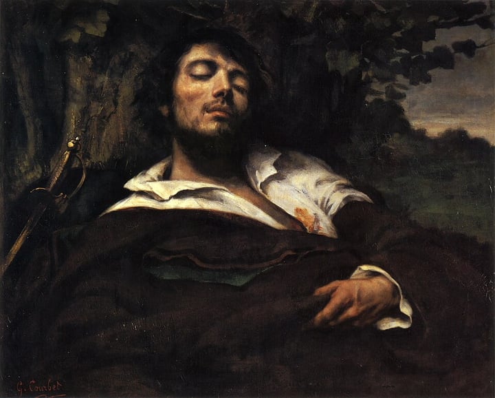The Wounded Man (painting) by Gustave Courbet