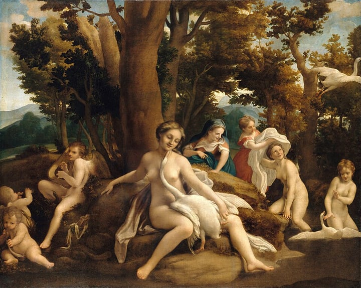 Leda and the Swan (Correggio) by Antonio da Correggio