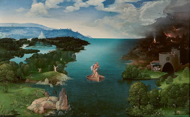 Landscape with Charon Crossing the Styx by Joachim Patinir