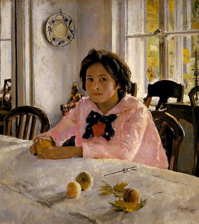 Girl with Peaches by Valentin Serov