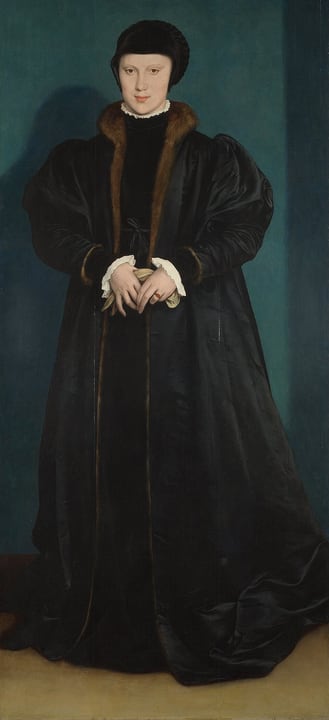 Portrait of Christina of Denmark by Hans Holbein the Younger