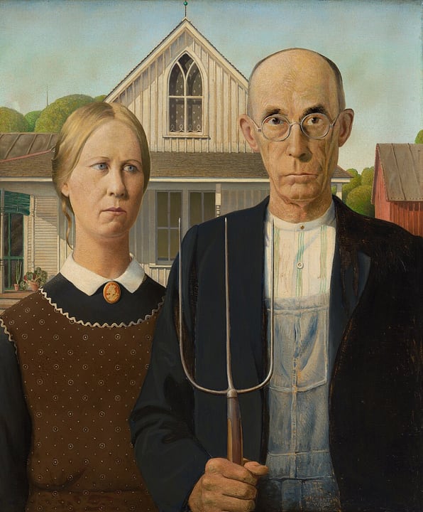 American Gothic by Grant Wood