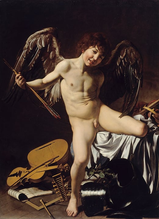 Amor Vincit Omnia (Caravaggio) by Caravaggio