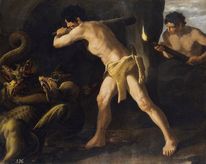 Hercules and the Hydra (Zurbarán) by Francisco de Zurbarán