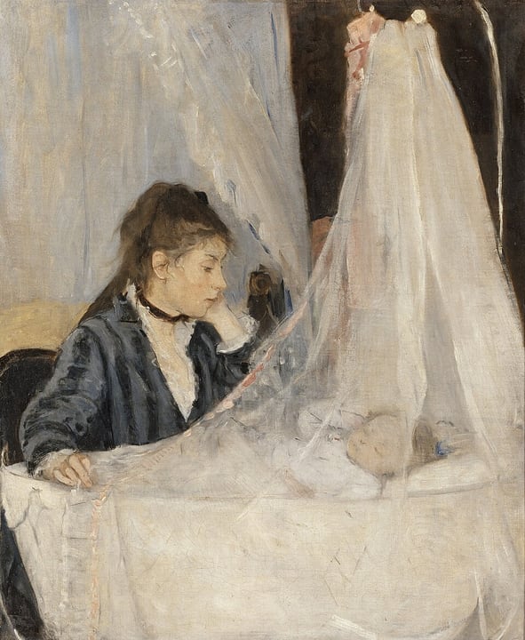 The Cradle (Morisot) by Berthe Morisot