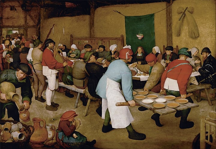 The Peasant Wedding by Pieter Brueghel the Elder