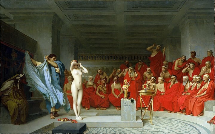 Phryne Before the Areopagus by Jean-Léon Gérôme
