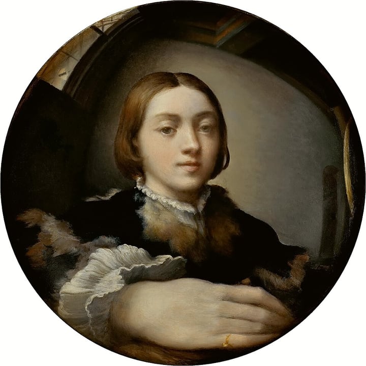 Self-Portrait in a Convex Mirror (Parmigianino) by Parmigianino