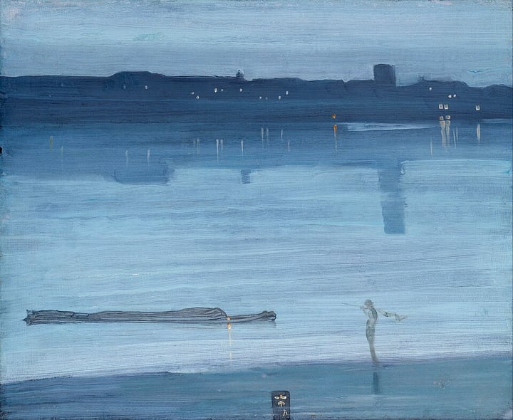 Nocturne: Blue and Silver – Chelsea by James McNeill Whistler