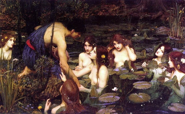 Hylas and the Nymphs (painting) by John William Waterhouse